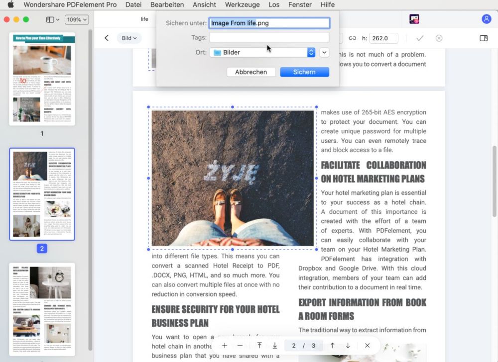 Wie man Bilder von PDF auf Mac entnimmt